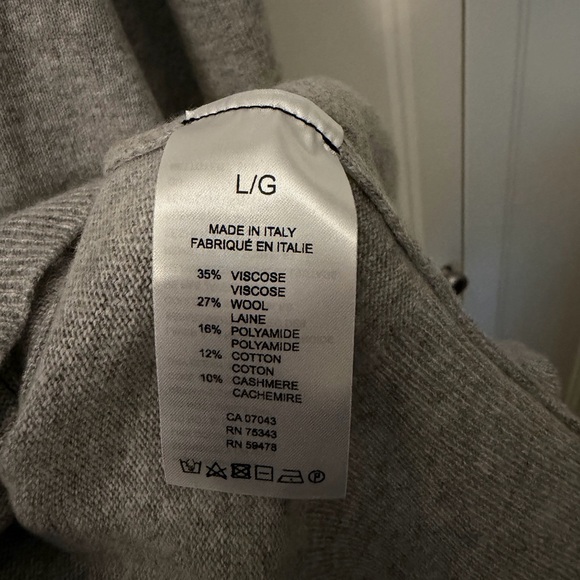 Maglificio Bartolini Gray Men's Cashmere & Wool blend Sweater - Picture 3 of 6